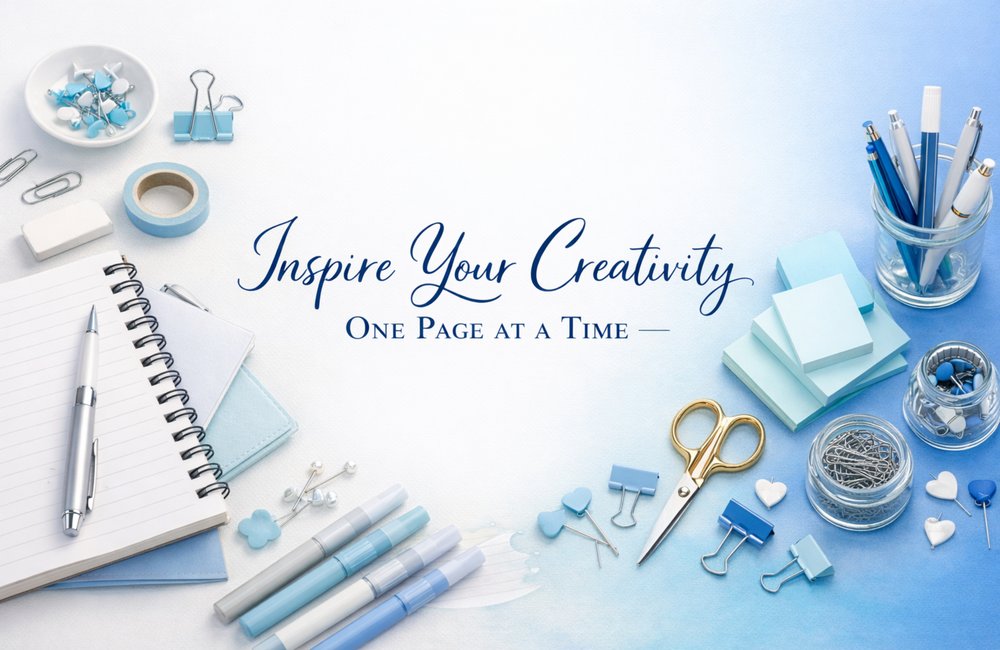 Stationery: notebooks, pens, sticky notes and clips — Inspire your creativity, one page at a time